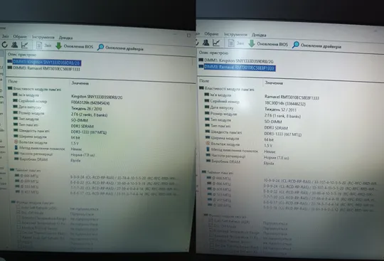 Оперативна пам&#039;ять ноутбучна SO-DIMM DDR3 DDR4 PC4 PC3/PC3L 4/8Gb 1066-1333-1600 MHz Продаж