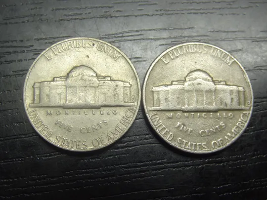 5 центів 1964 США (два різновиди) Ціна