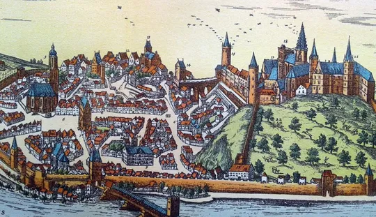 План карта Майсена 1570 р. копія 1938 р. Лейпциг Fv8.9 Інтернет-аукціон