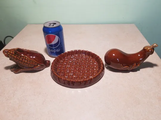 Набор для спецій керамічний Овочі облівна кераміка Вживане З аукціону