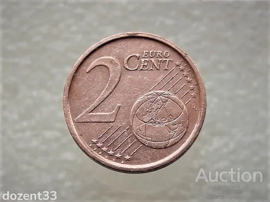 2 цента 2000 рік Іспанія Мадрид  "М" (860) Ціна