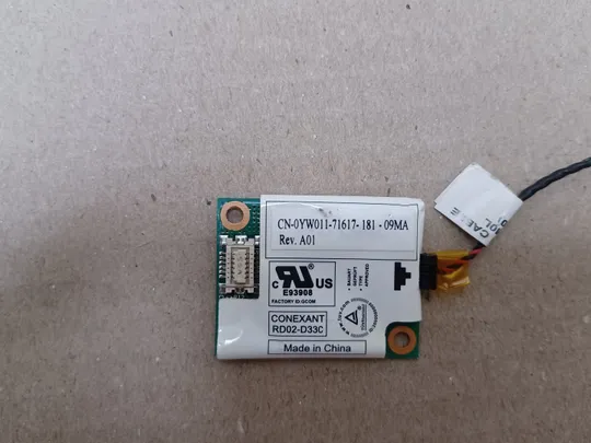 номер1062-7 Плата модему Modem Card Board 0YW011 з роз&#039;ємом LAN 0F52J9 для  Dell Latitude E6530 E6320 оригінал Інтернет-аукціон