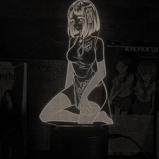 Акриловий світильник-нічник Хіната Хьюга 2 білий tty-n002330 Ціна