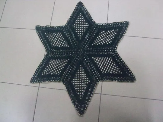 салфетка вязаная крючком звезда давида №16 Ціна