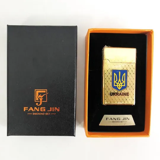 USB зажигалка в подарочной упаковке с двумя спиралями накаливания. Цвет: фиолетовый Характеристики