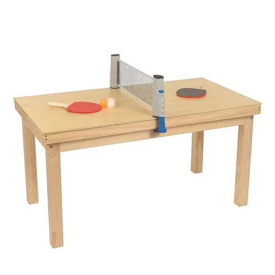 Деревянный детский столик 2в1 для пинг понга и рисования MD 1932 107-54-55, сетка, мячи, ракетки, д З аукціону