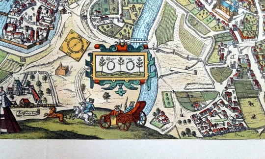 План карта Бамберга 1570 р. копія 1938 р. Лейпциг Fv8.9 Недорого