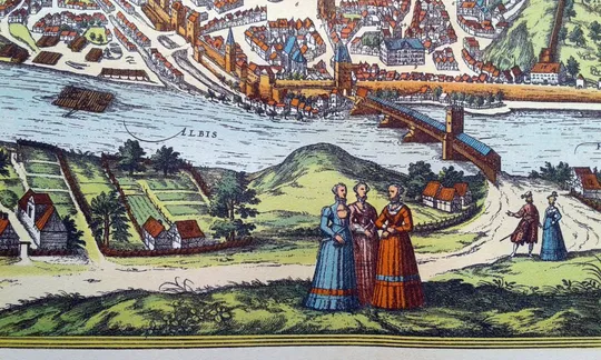 План карта Майсена 1570 р. копія 1938 р. Лейпциг Fv8.9 Недорого