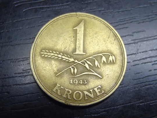 1 крона Данія 1943 рідкісна Ціна