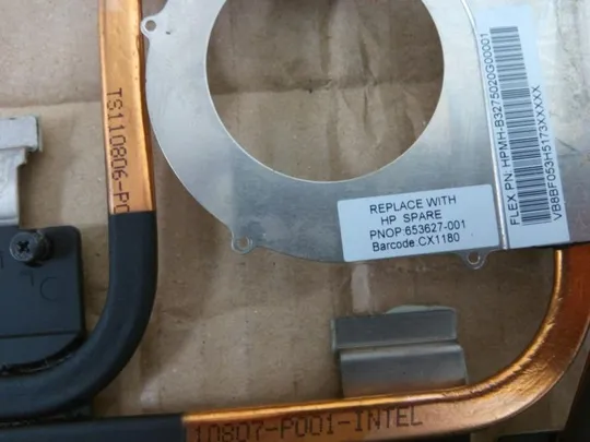 №301-25 термотрубка охолодження 653627-001 для HP dv7-6000, dv7 оригінал З аукціону