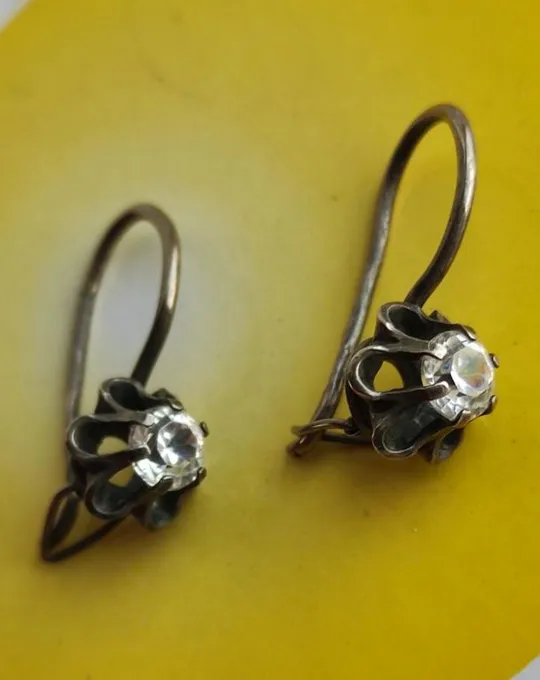 Серьги серебро 925 СССР, звезда, интересные dv952 Ціна