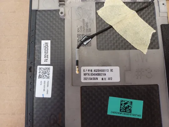 номер1051-9 корпус кришка Палмрест корпус топкейс Верхня панель палмрест cover-C AQ2SH000113  для Dell XPS 15 9500 9510 PRECISION 5550 5560  оригінал Характеристики