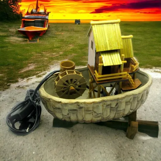 Декоративный фонтан для дома настольный 22.5х19х13 см насос с подстветкой Ціна