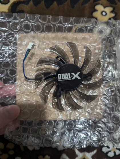 фото, Кулер для відеокарти FD7010H12S DC 12V 0.35A 4-pin FirstD DualX ASUS новий