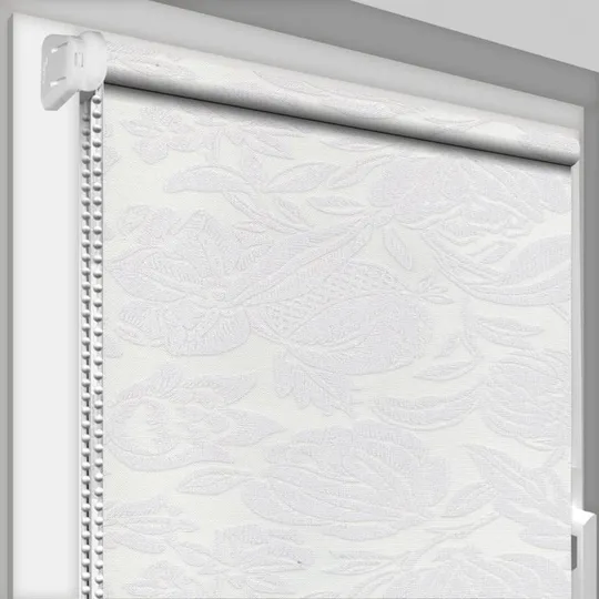 Рулонная штора Rolets Цветы 1-52763-750 75x170 см открытого типа Белая Ціна