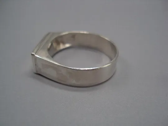 Мужское кольцо перстень печатка прямоугольник серебро 925 проба вес 8,64 г 23 размер новое №14408 Продаж