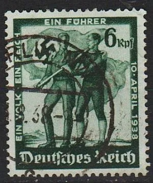 фото, 1938 - Рейх - Плебісцит в Австрії Mi.662 _гаш
