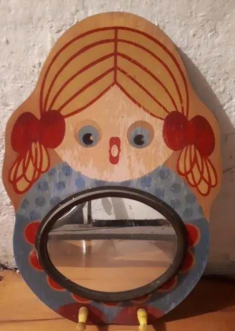 Винтажное детское зеркало для ванной СССР, 1989 г.  tr847 З аукціону