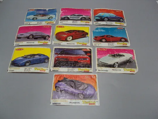 Вкладыши Turbo Super prototype Kent 403, 405, 407, 420, 442, 451, 454, 457, 464, 470 лот 10шт №17935 Ціна