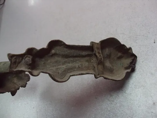 Крючок для штор крюк деталь полка бронза лев голова льва высота крепления 18,5 см №11590 Інтернет-аукціон