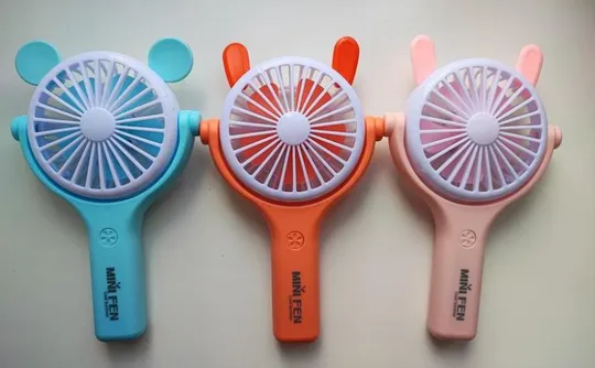 Купити Портативний акумуляторний мінівентилятор із вушками та led