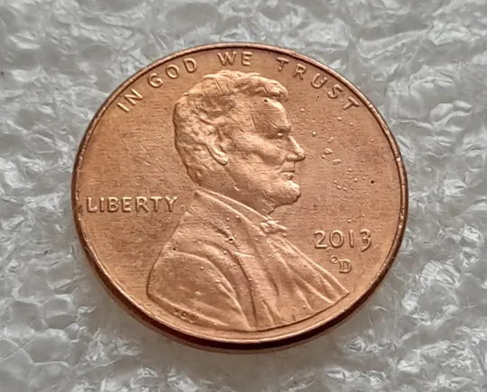 (8198 ря) 1 цент 2013 D США З аукціону