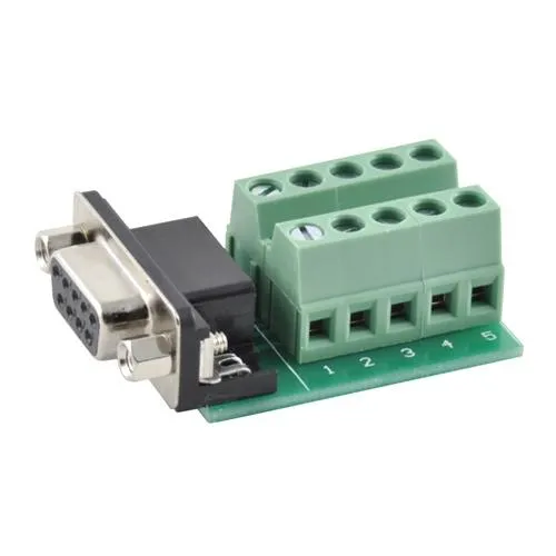 Переходник RS232 DB9 COM-порт вилка мама - клеммники 9pin Ціна