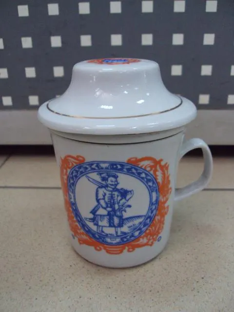 Чайная кружка чашка с ситом 342 лет Пылявской битве фарфор полонное козак 342 пилявской битве №11671 Ціна