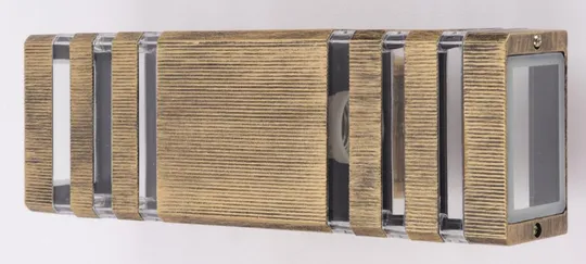 Купити Фонарь настенный 8024/2-bg-p Золото 34х11х10 см.