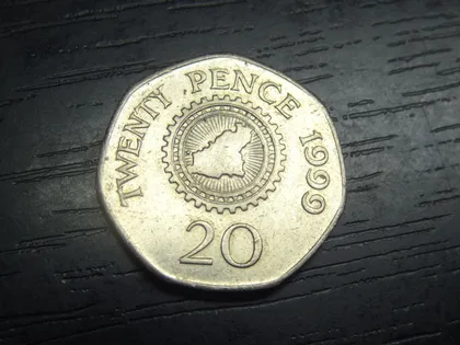 фото, 20 пенсів 1999 Гернсі рідкісна