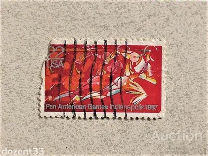 фото, Поштова марка USA " Спорт " 1987 рік