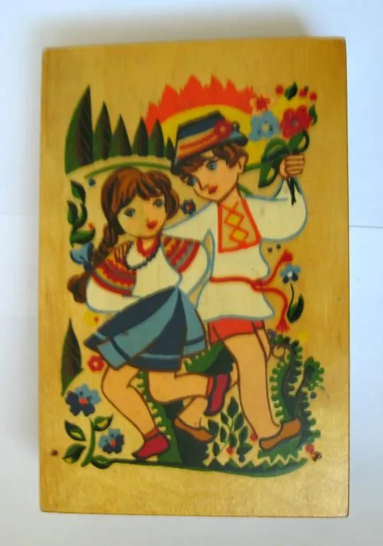 Купити ШКАТУЛКА - СУВЕНІР *БУКОВИНЦІ* - *БУКОВИНЦЫ* =  СРСР - СССР