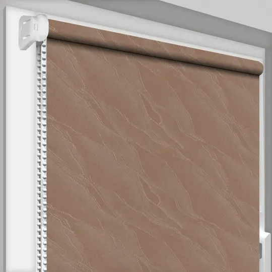 Рулонная штора Rolets Вода 1-1827-1450 145x170 см открытого типа Коричневая Ціна