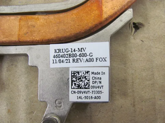 номер0285-25 термотрубка системи охолодження 09V4VT для DELL LATITUDE E5420 оригінал Де купити