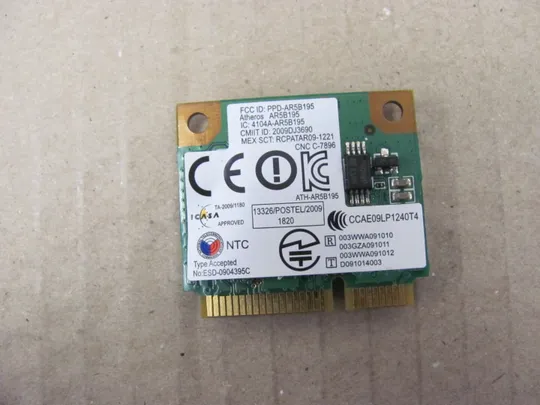 Купити 411-16 WI-FI адаптер AR5B195 T77H196.10  для  SONY VAIO  PCG-91311M VPCEJ  PCG-91211M  VPCEH  оригінал