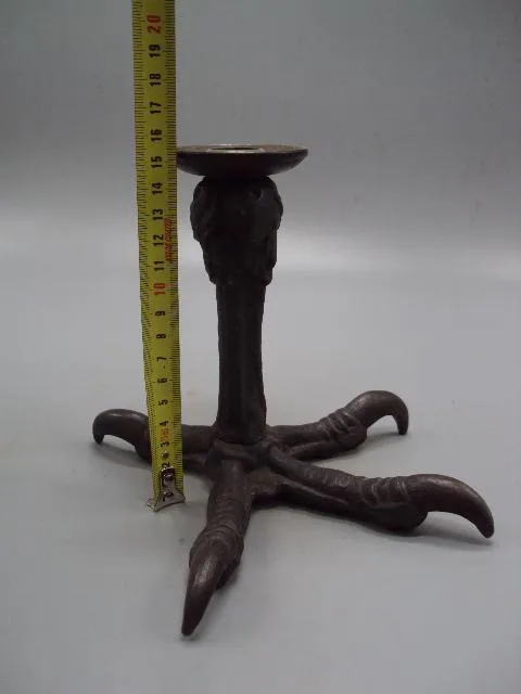 Купити Подсвечник лапа орла металл в форме лапы высота 15,4 см, длина 19,5 см (№779)