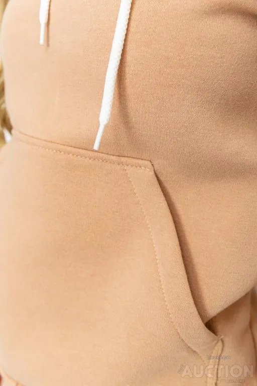 Спорт костюм женский на флисе, цвет темно-бежевый, 102R016-1 Інтернет-аукціон