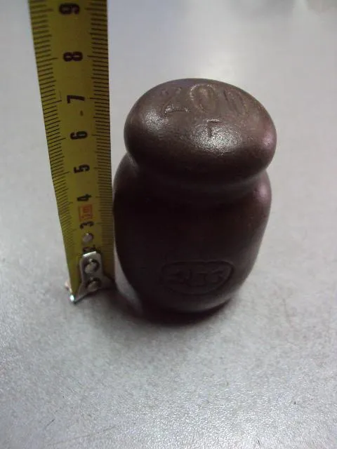 Гиря гирька 200 г клеймо ссср серп и молот 33 высота 6,5 см №11609 Недорого