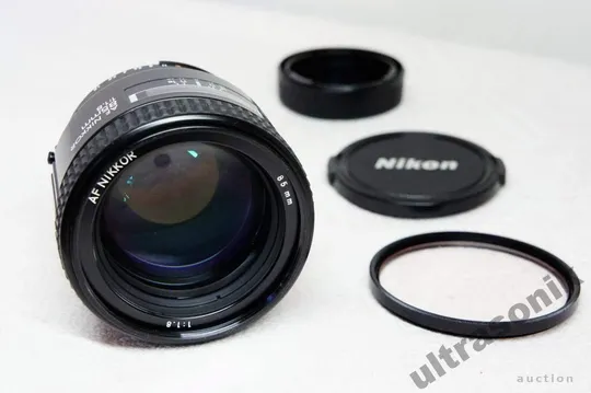 Об&#039;єктив портретный Nikon AF Nikkor 85mm 1:1.8 Ф62mm Japan Вживане Ціна