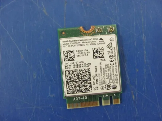 №273-11 Wi-Fi адаптер 7265NGW H58727-006 для LENOVO T550 T560 P50S  T450 оригінал Ціна