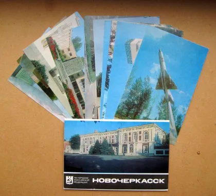 фото, НОВОЧЕРКАССК = повний набір листівок 1984 р. = 12 шт.