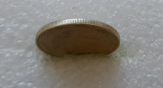 Купити (3709) 10 копійок 2013 брак гуртильного кільця на 8 год. (10 копеек 2013 брак гуртильного кольца)