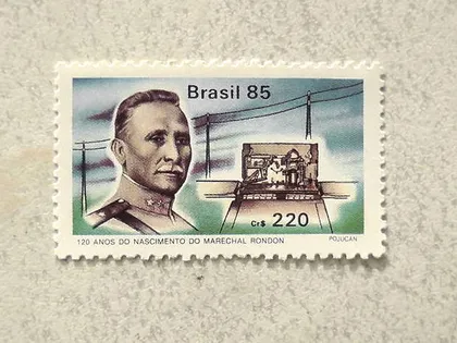 фото, Поштова марка Бразилія 1985 рік  **