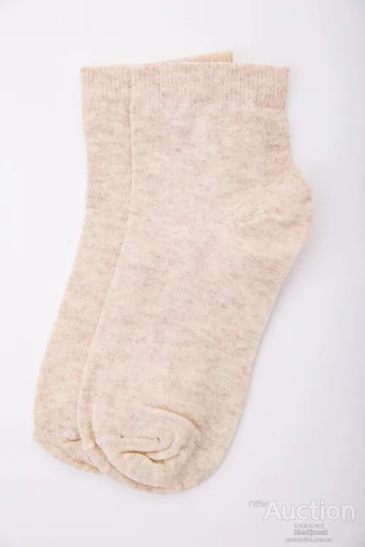 Детские однотонные носки, бежевого цвета, 167R603 Ціна