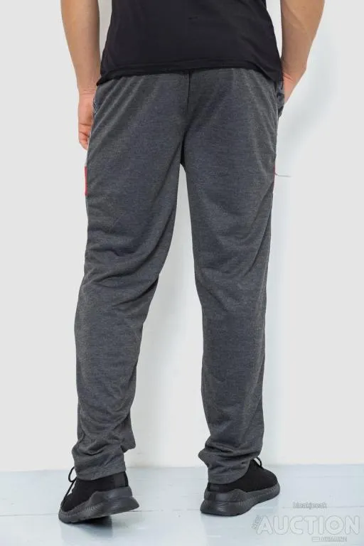 Спорт штаны мужские, цвет темно-серый, 244R41125 Продаж