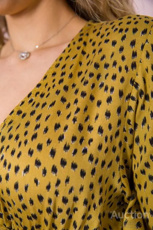 Платье с принтом, цвет бронзовый, 115R0400-1 Де купити