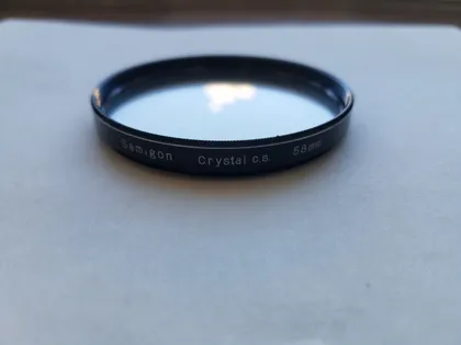 фото, Samigon Cristal C.S. UV 58мм. защитный ультрафиолетовый светофильтр 100% оригинал Japan вживане