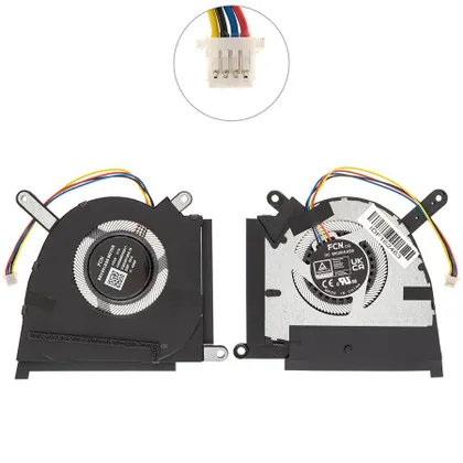 фото, Оригінальний вентилятор для ноутбука ASUS TUF Dash F15 FX517ZC, FX517ZE (GPU FAN) (13NR0950P02011) (Кулер)