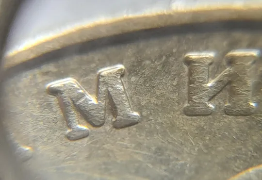 (5190) 1 гривня 2012 двійний удар вліво на буквах "ВОЛОДИМИР" на реверсі (1 гривна 2012 брак) Недорого