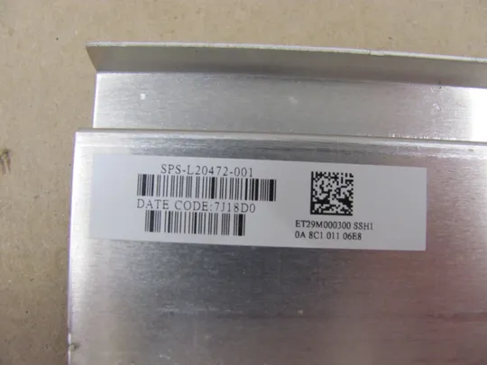 657-12  комплектуюче кріплення вентилятора L20472-001 для HP 250 255 256 258 G7 15-DA 15-DB 15-DR оригінал З аукціону